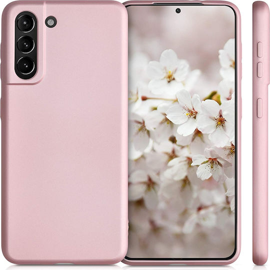 KWmobile Back Cover Σιλικόνης Ροζ Χρυσό (Galaxy S21 5G)