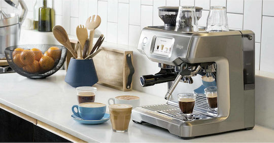 Sage Barista Touch Автоматична Еспресо Кафемашина 1680W Налягане 15bar с Мелачка Сребриста SES880BSS4EEU1