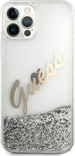 Guess Glitter Vintage Script Back Cover Πλαστικό Πολύχρωμο (iPhone 12 Pro Max)