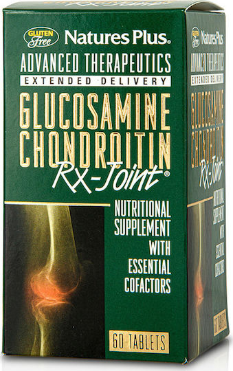 Nature's Plus Glucosamine-Chondroitin Rx-Joint Добавка за Здраве на Стави & Кости 60 табове