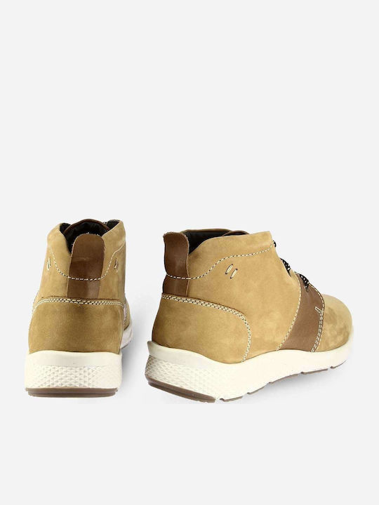 E046-300 Leder Gelb Herrenstiefel