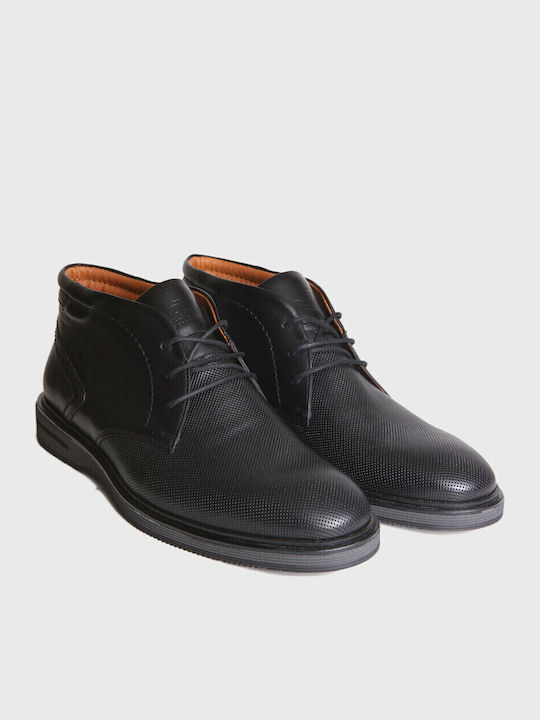Leder Schwarz Herrenstiefel Anatomisch