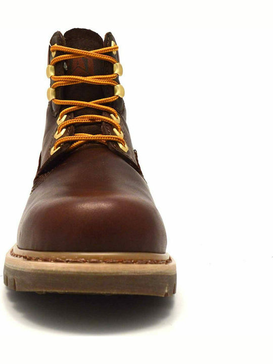 Colorado Lux Mahogany Δερμάτινα Καφέ Ανδρικά Αρβυλάκια