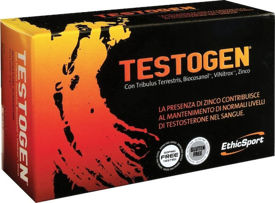 EthicSport Testogen Συμπλήρωμα για Προπόνηση & Ενίσχυση της Τεστοστερόνης 60 κάψουλες