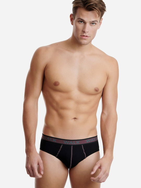 Herren Slips Schwarz 2Packung
