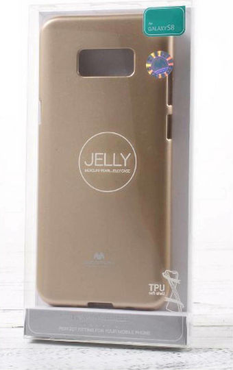 Mercury iJelly Back Cover Σιλικόνης Χρυσό (Galaxy S8)
