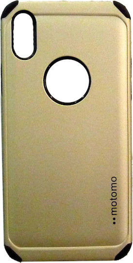 Motomo Tough Armor Umschlag Rückseite Kunststoff Gold (iPhone X / Xs)