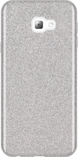 Forcell Back Cover Σιλικόνης Ασημί (Galaxy J4+)