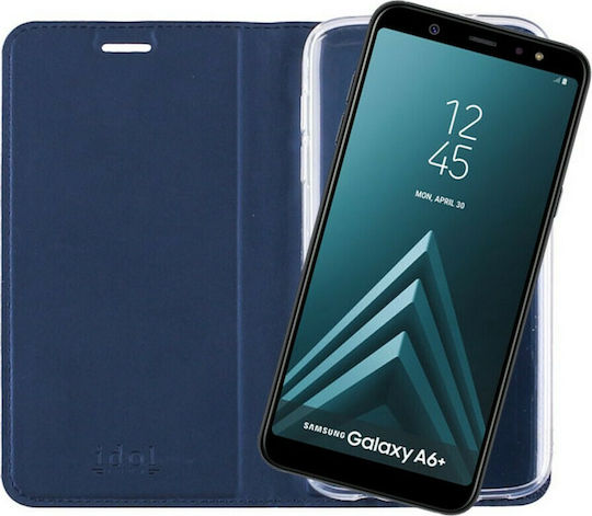Idol 1991 Prime Magnet Book Δερματίνης Μπλε (Galaxy A6+ 2018)