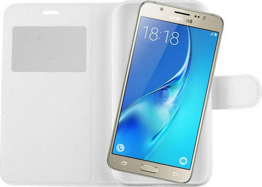 Volte-Tel Book Δερματίνης Λευκό (Galaxy J5 2016)