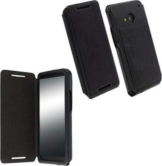 Krusell Kiruna Book Synthetic Leather Black (HTC One)