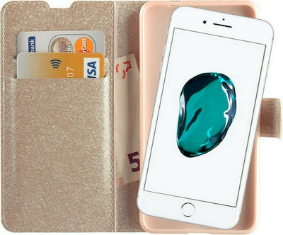 Volte-Tel Leather Gold-TPU Gold Carte Piele artificială Aur (iPhone 8/7 Plus) 8176494