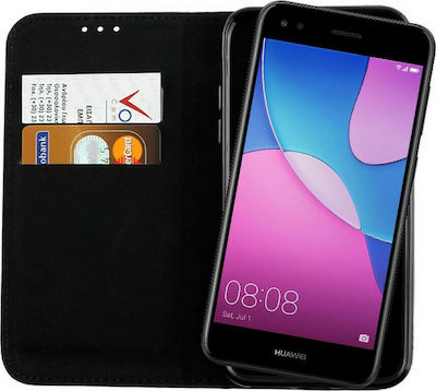 Volte-Tel Pocket Magnet Synthetic Leather Book Black (Huawei P9 Lite Mini)