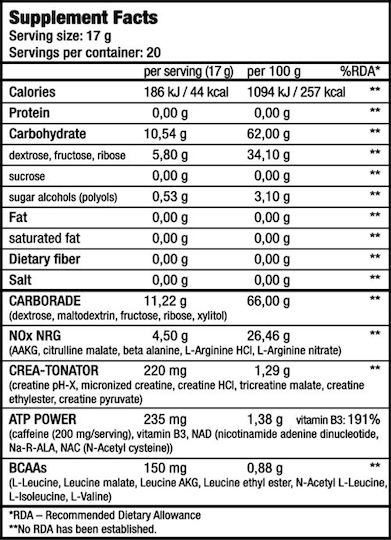 Biotech USA Nitrox Therapy Pre-workout Formula 340gr Ροδάκινο