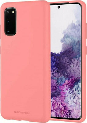 Mercury Soft Feeling Silicone Back Cover Pink (Galaxy S20)