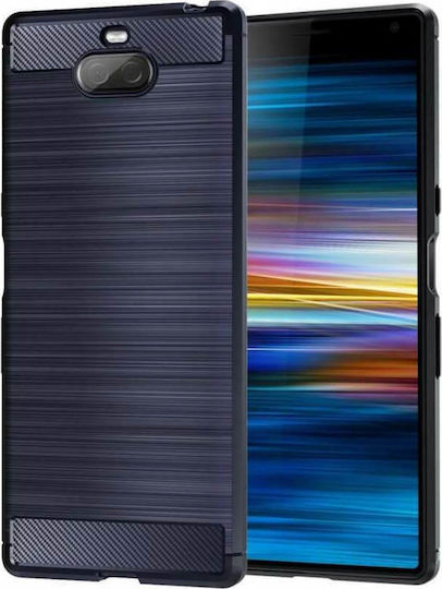 Hurtel Carbon Fiber Brushed Μπλε (Xperia 10)