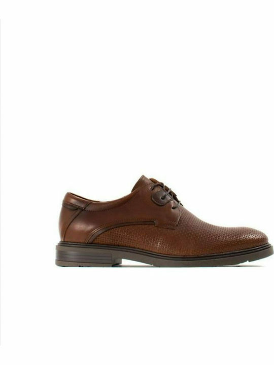 Damiani 306 Men's Leather Casual Shoes Brown