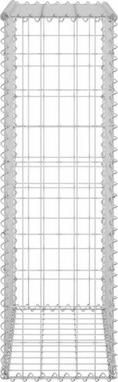 vidaXL Wall Garden Fencing Material with Covers 1pcs Silver