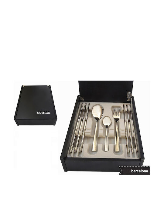 Comas Barcelona Cutlery Set Stainless Silver 30pcs