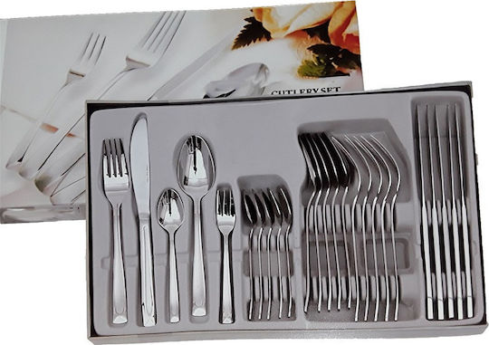 Karvounis Besteckset Edelstahl Silber 30Stück