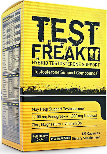 Pharmafreak Test Freak Supliment Pentru Libidou Și Întărirea Testosteronului 120 Capsule