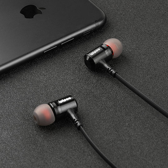 Ipipoo IL97BL In-ear Bluetooth Handsfree Ακουστικά με Αντοχή στον Ιδρώτα Μαύρα