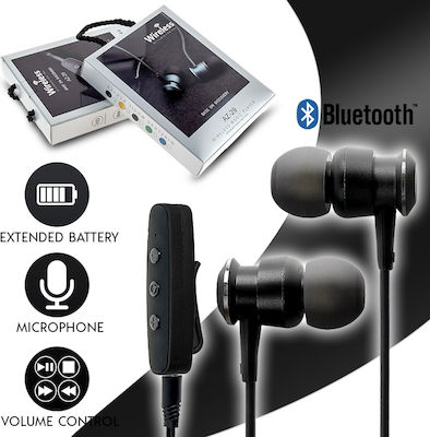 AZ-29 In-ear Bluetooth Handsfree Ακουστικά με Αντοχή στον Ιδρώτα Μαύρα