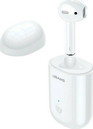 Usams LB In-ear Bluetooth Handsfree Ακουστικό Λευκό