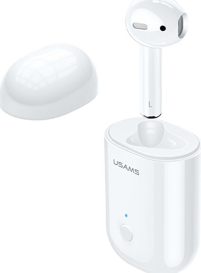 Usams LB In-ear Bluetooth Handsfree Ακουστικό Λευκό