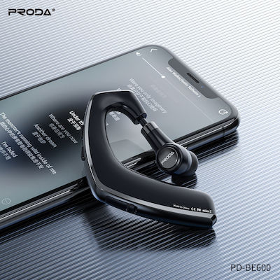 Proda BE600 Earbud Bluetooth Handsfree Ακουστικό Μαύρο