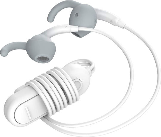 iFrogz Sound Hub Plugz In-ear Bluetooth Handsfree Ακουστικά με Αντοχή στον Ιδρώτα Λευκά