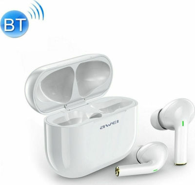 Awei T29 In-ear Bluetooth Handsfree Earphones with Sweat Resistance and Charging Case Whitά