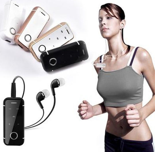 i6S Earbud Bluetooth Handsfree Ακουστικό Πέτου Ροζ Χρυσό