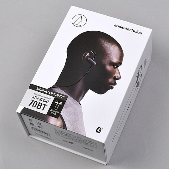 Audio Technica ATH-SPORT70BT In-ear Bluetooth Handsfree Căști cu Rezistență la Transpirație Negru