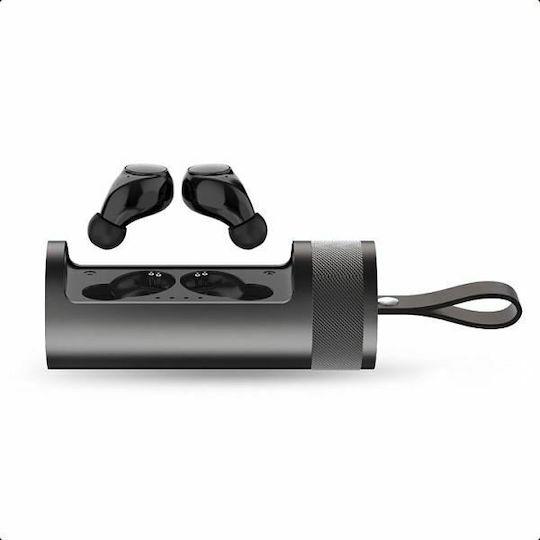 NOD Soundtube In-ear Bluetooth Handsfree Căști cu Carcasă de Încărcare Gri