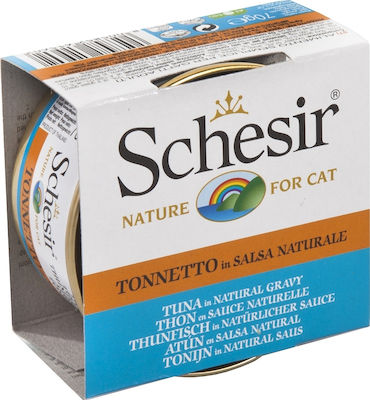 Schesir Nature for Cat Wet Food for Adult Cats In Can with Tuna σε Σάλτσα 1pc 70gr