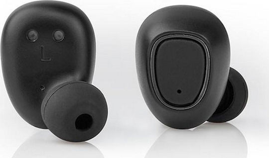 Nedis HPBT5052BK In-ear Bluetooth Handsfree Ακουστικά με Θήκη Φόρτισης Μαύρα
