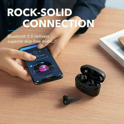 Liberty Air In-ear Bluetooth Handsfree Ακουστικά με Θήκη Φόρτισης Μαύρα
