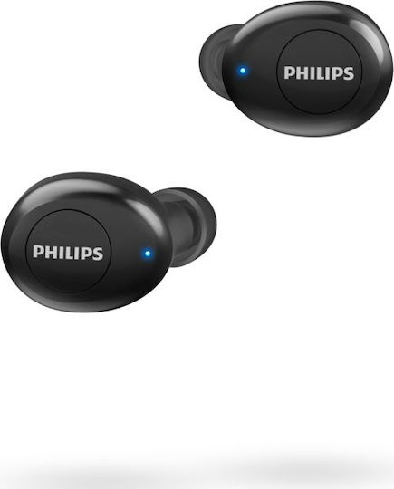 Philips UT102 In-ear Bluetooth Handsfree Ακουστικά με Θήκη Φόρτισης Μαύρα