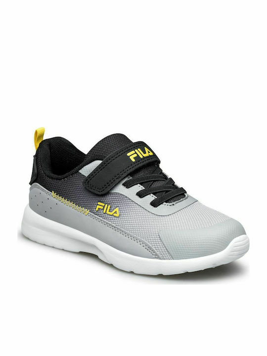 Sidra Kids Sports Shoes Running with Hoop & Loop Closure Gray