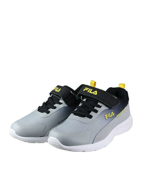 Sidra Kids Sports Shoes Running with Hoop & Loop Closure Gray