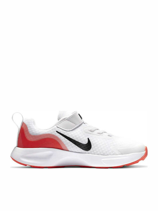 Wearallday PS Kids Sports Shoes Running with Hoop & Loop Closure White