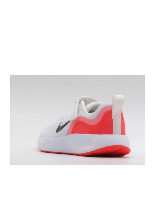Wearallday PS Kids Sports Shoes Running with Hoop & Loop Closure White