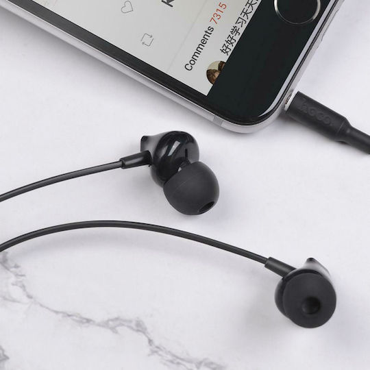 Hoco M60 În ureche Handsfree cu Mufă 3.5mm Negru