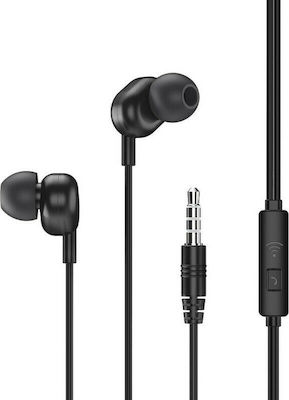 Remax RW-105 In-ear Handsfree με Βύσμα 3.5mm Μαύρο