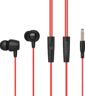 Celebrat Fly 1 In-ear Handsfree with 3.5mm Connector Red