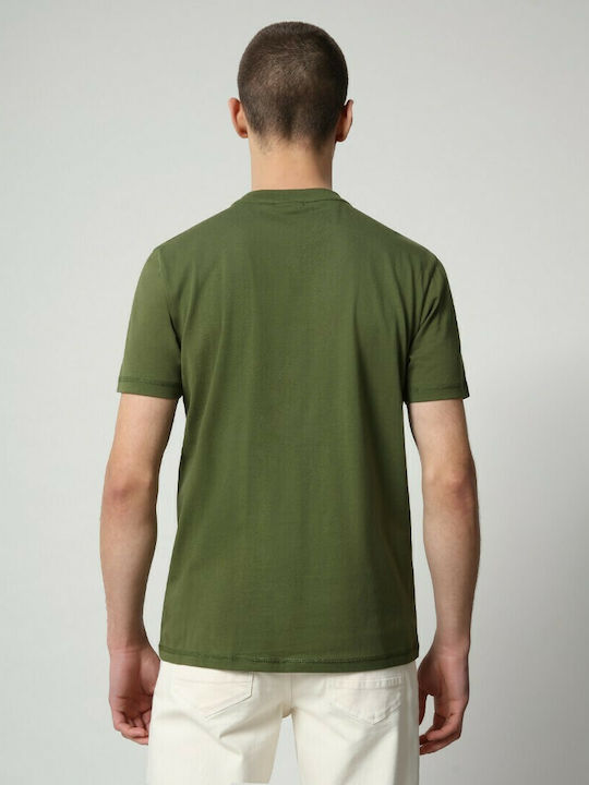 Napapijri Sirol T-shirt Bărbătesc cu Mânecă Scurtă Verde