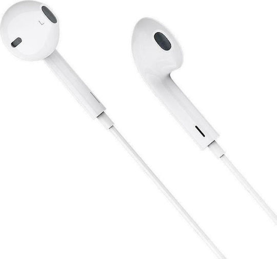Borofone BM27 Earbuds Handsfree με Βύσμα USB-C Λευκό