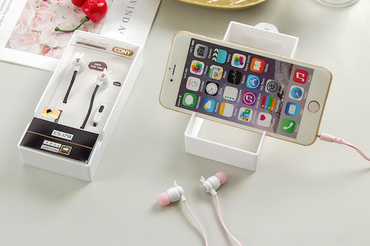 CS-178 In-ear Handsfree με Βύσμα 3.5mm Ροζ