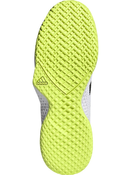 adidas Court Control Bărbați Pantofi Tenis Toate instanțele Cloud White / Core Black / Solar Yellow